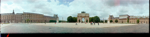 Arc de Triomphe du Carrousel, Paris, France: panoramic photograph