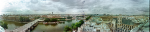Notre Dame to Montmartre, Paris, France: panoramic photograph