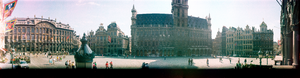 Brussels Grand Place, Brussels, Belgium: panoramic photograph