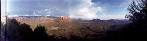 Oak Creek Canyon, Sedona, Arizona: panoramic photograph