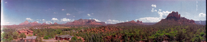 Oak Creek Canyon, Sedona, Arizona: panoramic photograph