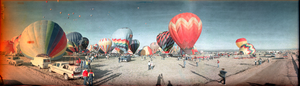 1982 Albuquerque balloon festival, Albuquerque, New Mexico: panoramic photograph