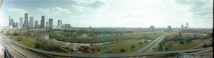 Houston skyline, Texas: panoramic photograph