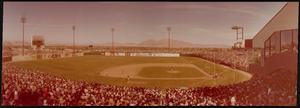 San Diego Padres vs. Las Vegas Stars baseball game at Cashman Field, Las Vegas, Nevada: panoramic photograph