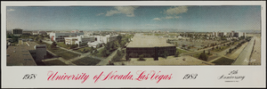 "University of Nevada, Las Vegas 25th Anniversary commemorative print": panoramic photograph