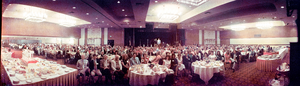 Johnny Carson luncheon at Frontier Hotel, Las Vegas, Nevada: panoramic photograph