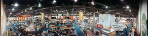 COMDEX computer exposition at the Las Vegas Convention Center, Las Vegas, Nevada: panoramic photograph