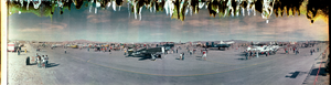 Confederate Air Force World War II Aircraft, Hughes Terminal, Las Vegas, Nevada: panoramic photograph