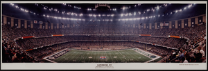 Super Bowl XV: Oakland Raiders vs. Philadelphia Eagles, New Orleans, Louisiana: panoramic photograph
