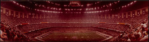 Super Bowl XV: Oakland Raiders vs. Philadelphia Eagles, New Orleans, Louisiana: panoramic photograph