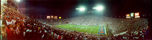 Super Bowl XXV: New York Giants vs. Buffalo Bills, Tampa, Florida: panoramic photograph