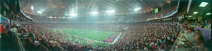 Super Bowl XXVI: Washington Redskins vs. Buffalo Bills, Minneapolis, Minnesota: panoramic photograph