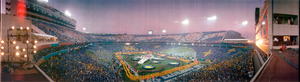 Super Bowl XXX: Diana Ross halftime show, Tempe, Arizona: panoramic photograph