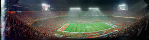 Super Bowl XXXIII: Denver Broncos vs. Atlanta Falcons, Miami, Florida: panoramic photograph