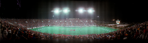 UNLV vs. Brigham Young University football game at Silver Bowl stadium, Las Vegas, Nevada: panoramic photograph