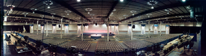 National Association of Broadcasters empty convention area: panoramic photograph