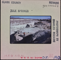 Photographic slide of Tule Springs, Nevada, October 1962