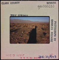 Photographic slide of Tule Springs, January 21, 1963