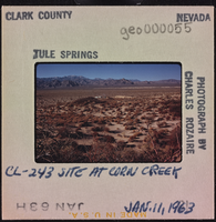 Photographic slide of Tule Springs, Nevada, January 11, 1963