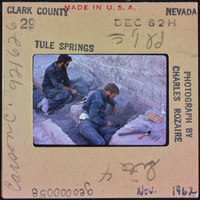 Photographic slide of Tule Springs, Nevada, November 1962