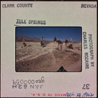 Photographic slide of Tule Springs, Nevada, December 28, 1962