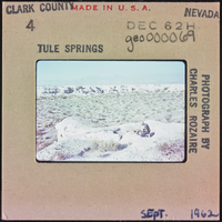 Photographic slide of Tule Springs, Nevada, September 1962
