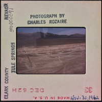Photographic slide of Tule Springs, Nevada, November 30, 1962