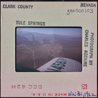 Photographic slide of Tule Springs, Nevada, November 30, 1962