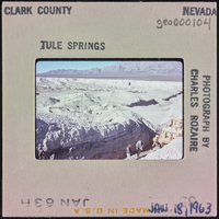 Photographic slide of Tule Springs, Nevada, January 18, 1963