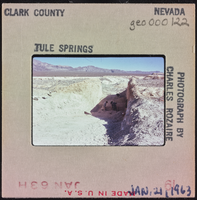 Photographic slide of Tule Springs, Nevada, January 21, 1963