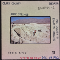 Photographic slide of people at Tule Springs, Nevada, December 28, 1962