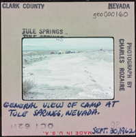 Photographic slide of Tule Springs, Nevada, September 30, 1962
