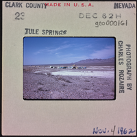 Photographic slide of Tule Springs, Nevada, November 4, 1962