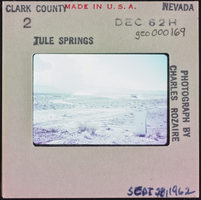 Photographic slide of Tule Springs, Nevada, September 28, 1962