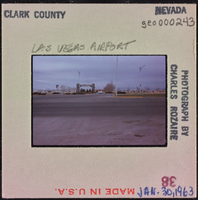 Photographic slide of Las Vegas Airport, January 30, 1963