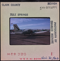 Photographic slide of a plane, November 30, 1962