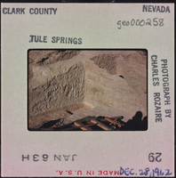Photographic slide of trenches at Tule Springs, Nevada, December 28, 1962