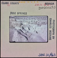 Photographic slide of work site at Tule Springs, Nevada, January 10, 1963