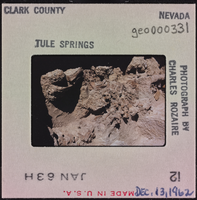 Photographic slide of excavation at Tule Springs, Nevada, December 13, 1962