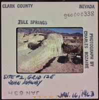 Photographic slide of site #2, Tule Springs, Nevada, January 16, 1963