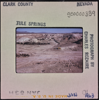Photographic slide of Tule Springs, Nevada, January 1963