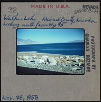 Photographic slide of Walker Lake, Mineral County, Nevada, November 28, 1958