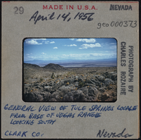 Photographic slide of Tule Springs, Nevada, April 14, 1956