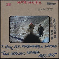 Photographic slide of people at Tule Springs, Nevada, May 1955