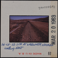 Photographic slide of archeological site in Wadsworth,  Nevada, circa early 1960s
