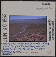 Photographic slide of geological sites in Pershing County, Nevada, circa early 1960s