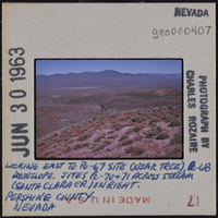 Photographic slide of geological sites in Pershing County, Nevada, circa early 1960s