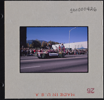 Photographic slide of "Litchfield, Calif. Indians" in a parade in Carson City, Nevada, October 31, 1963
