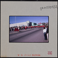 Photographic slide of parade in Carson City, Nevada, October 31, 1963