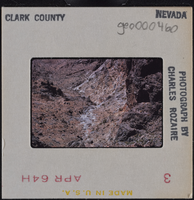 Photographic slide of rocks, Clark County, Nevada, circa 1963-1964